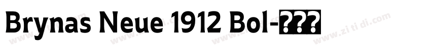 Brynas Neue 1912 Bol字体转换